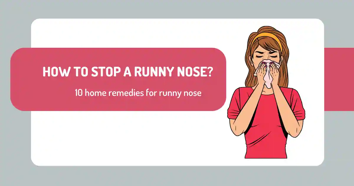 home remedies for runny nose