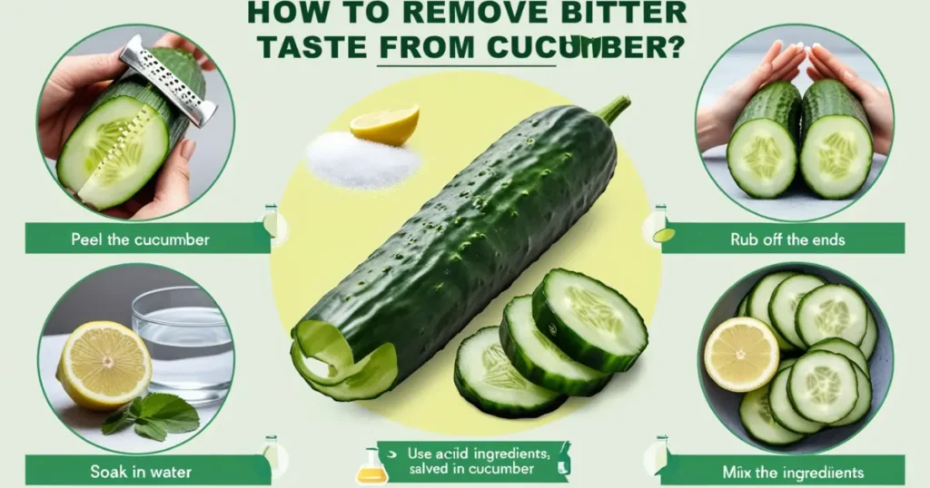 How to remove bitter taste from cucumber